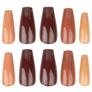 Nail HQ False Nails Long Coffin - Mixed Nudes (Loose)